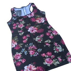Fashion Nova Bodycon Dress Floral Print Sleeveless Mini Tank Dress